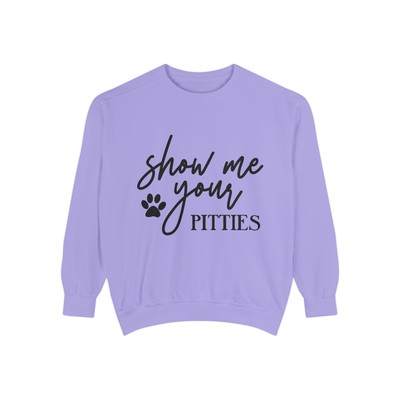 Show Me Your Pitties Unisex Crewneck Sweatshirt Pitbull Terrier Dog Lover