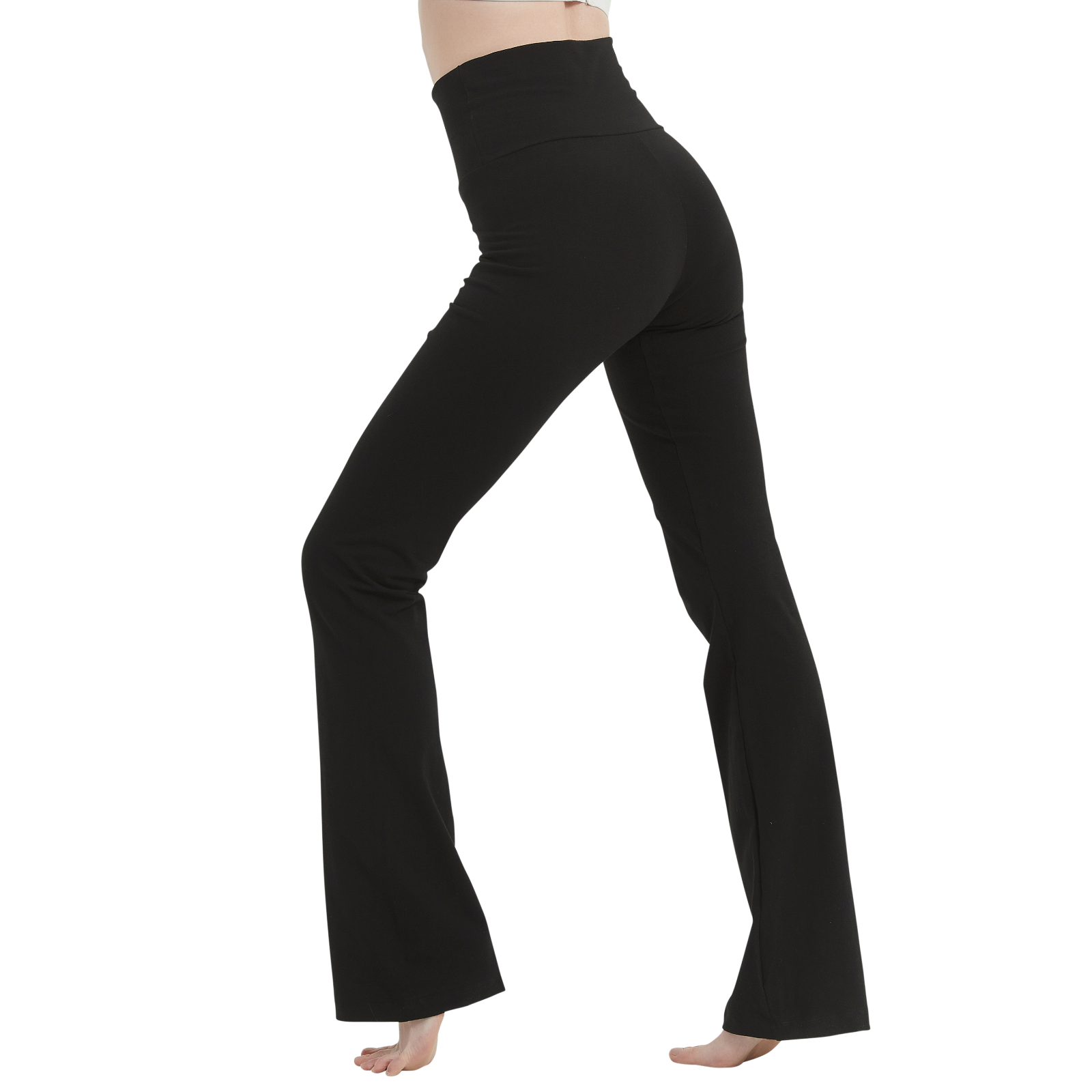 Cotton Spandex High Rise Bootcut Flare Yoga Pants Legging  S-4XL(28"-36" Inseam)