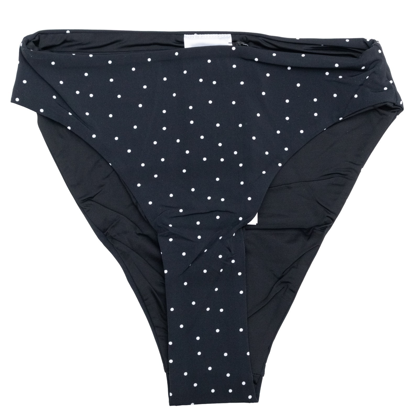 Charlie Holiday Speckle Black White Harry High Cut Bikini Bottom Size 6 | XS
