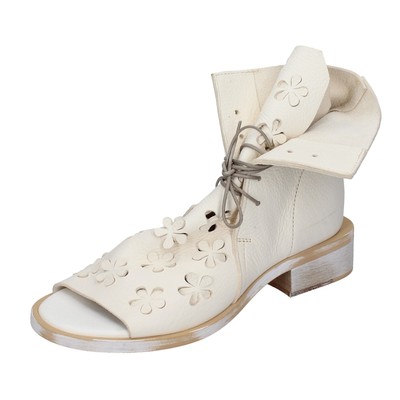 Women's shoes MOMA 7 (EU 37) ankle boots white leather EX406-37