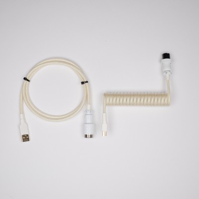 Custom Handmade Coiled Straight USB Keyboard Cable 