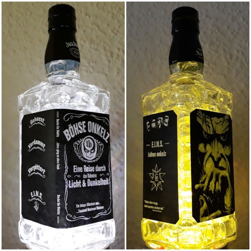 Böhse Onkelz Jack Daniels Lampe, LED Leuchte mit