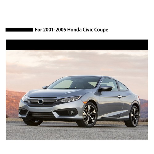 Dark Black Side Wind Deflectors Window Visors Vent For 01-05 Honda Civic Coupe