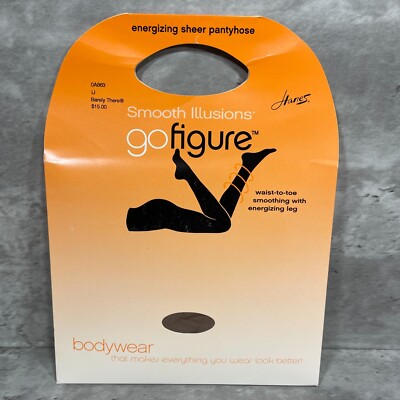 Hanes Smooth Illusions Go Figure Energizing Sheer Pantyhose Size IJ Barely There
