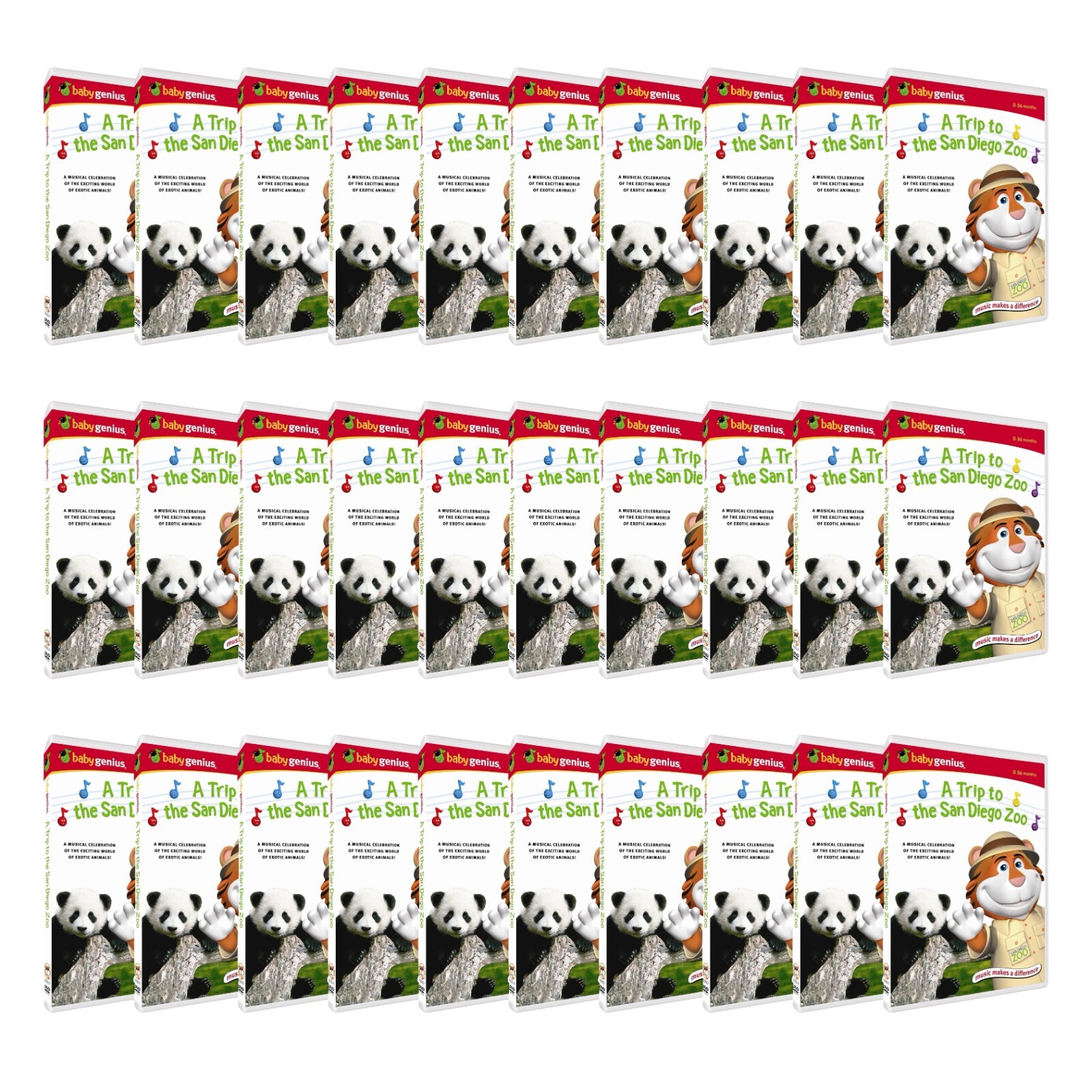 Baby Genius DVD : A Trip to San Diego Zoo Lot of 30 Wholesale Local Pickup Only - Picture 1 of 2
