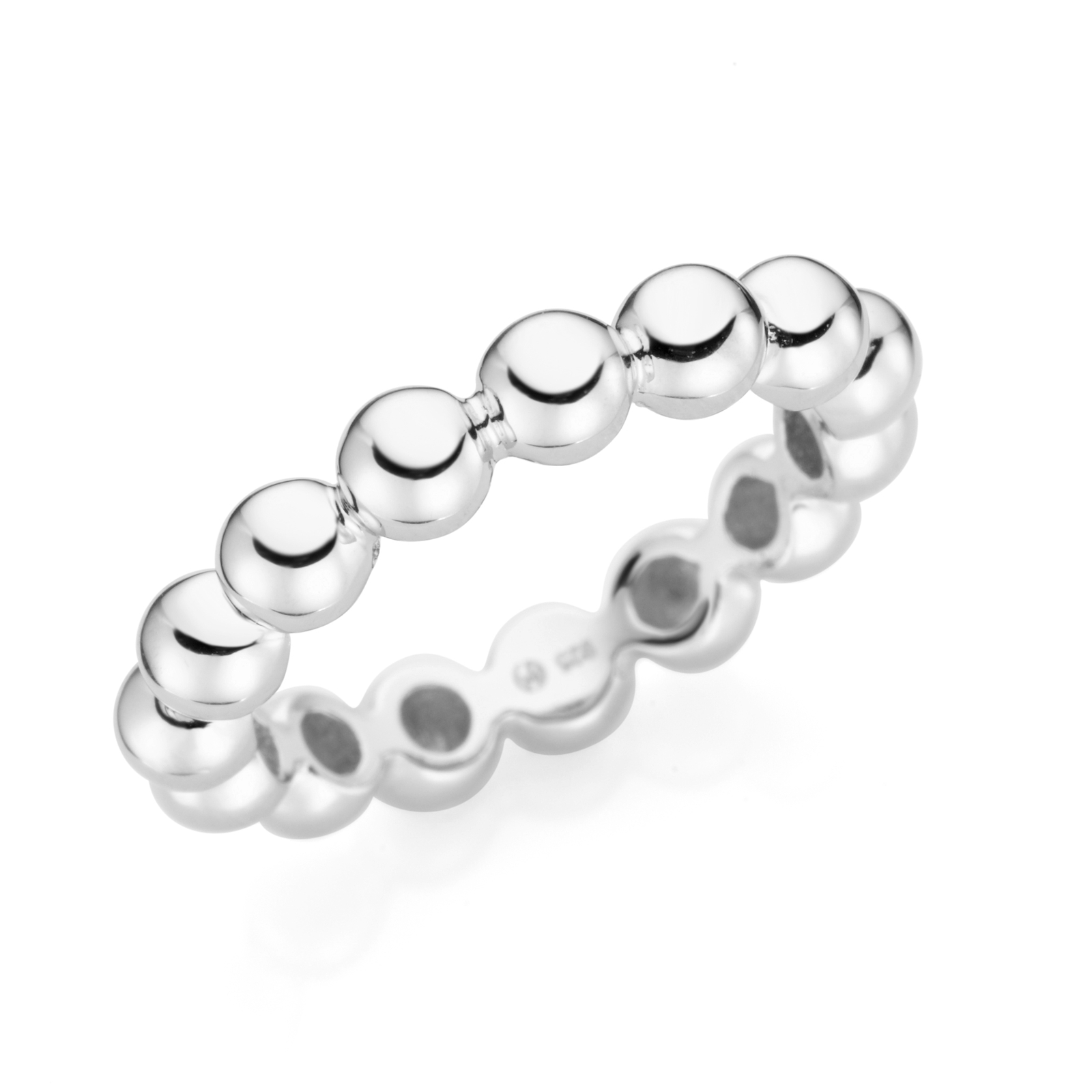 GIORGIO MARTELLO Damen 925 Silberring in Kugeloptik 195168993000 Größe 52 NEU