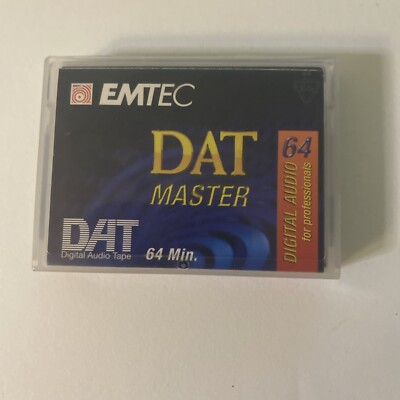 Emtec Tape Dat Master Digital Audio Tape 64 Minute Cassette
