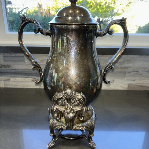 Antique 1885 F.B. Rogers Silver Company Coffee Urn Pot Tea