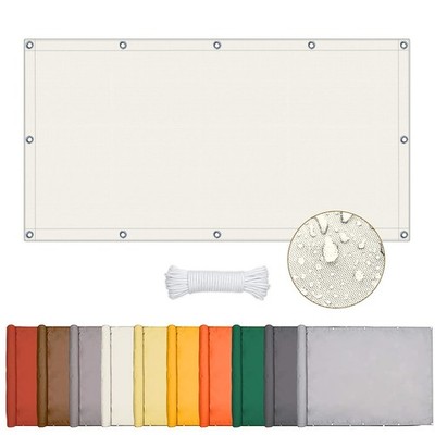 Oneshlee Sonnensegel Rechteckig 1,5x2m UV-Schutz 95% mit Seil, Wasserdicht
