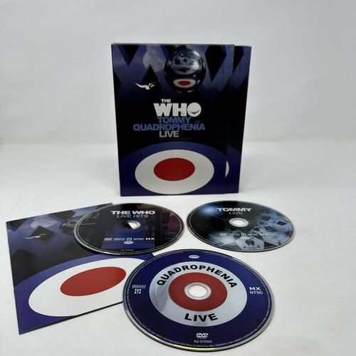 THE WHO Tommy and Quadrophenia Live DVD 3 Disc Set w/Booklet