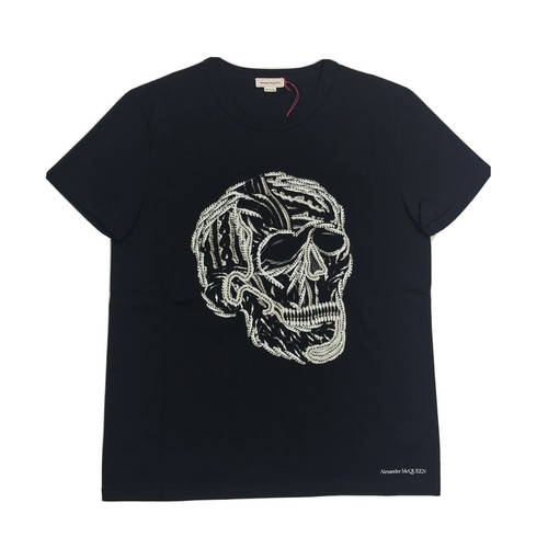 VIP【関税送料無料】希少 ALEXANDER MCQUEEN SKULL T-SHIRT Alexander McQueen Skull logo-print T-shirt | Black | FARFETCH