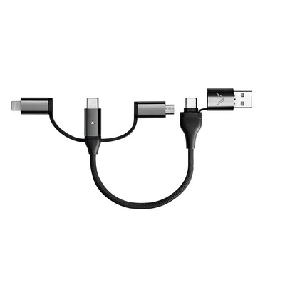 [Upgraded] Zeus-X 6-in-1 Universal Multi Cable (0.65ft/0.2m) Fast Charging 60...