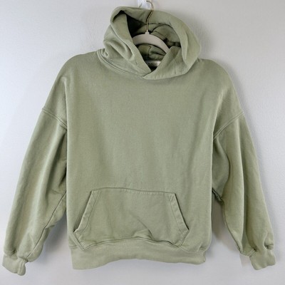 Mnml Sweatshirt Womens XS Pullover Hoodie Neutral Green Crop Athleisure Comfort