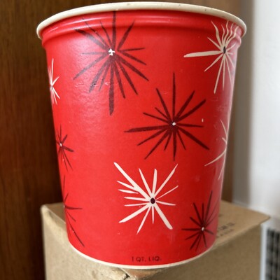 Vintage 25 Dixie Cups 32 oz Semi-Squat Treated Containers No CC-9032-ST