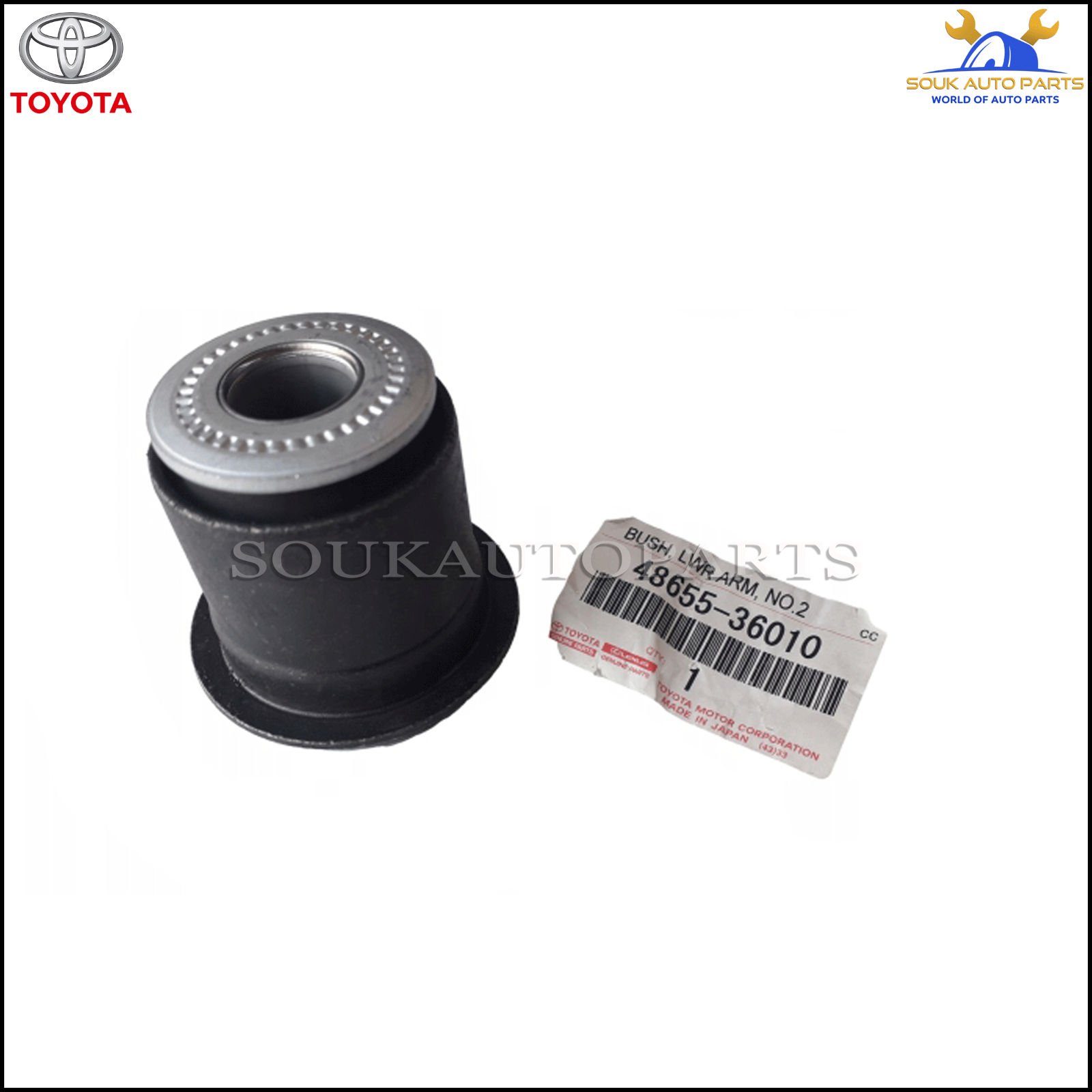 mami 48655-36010 Genuine Toyota BUSH, FRONT LOWER ARM, NO.2, RH