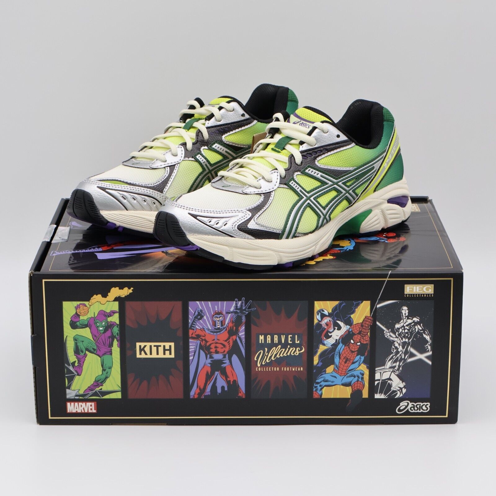 1203A660-100 KITH Marvel Super Villains Asics GT-2160 Green 1203A660-100 KITH Marvel Super Villains Asics GT-2160 Green