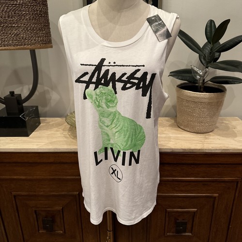 トップス 00s stussy fire pattern logo tank top Stussy | Tops | Stussy Womens Tank Top | Poshmark