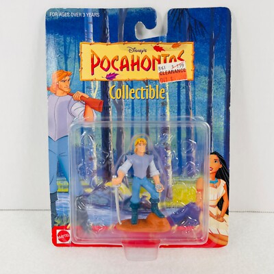 Disney Pocahontas John Smith Collectible Figurine NEW Sealed Mattel