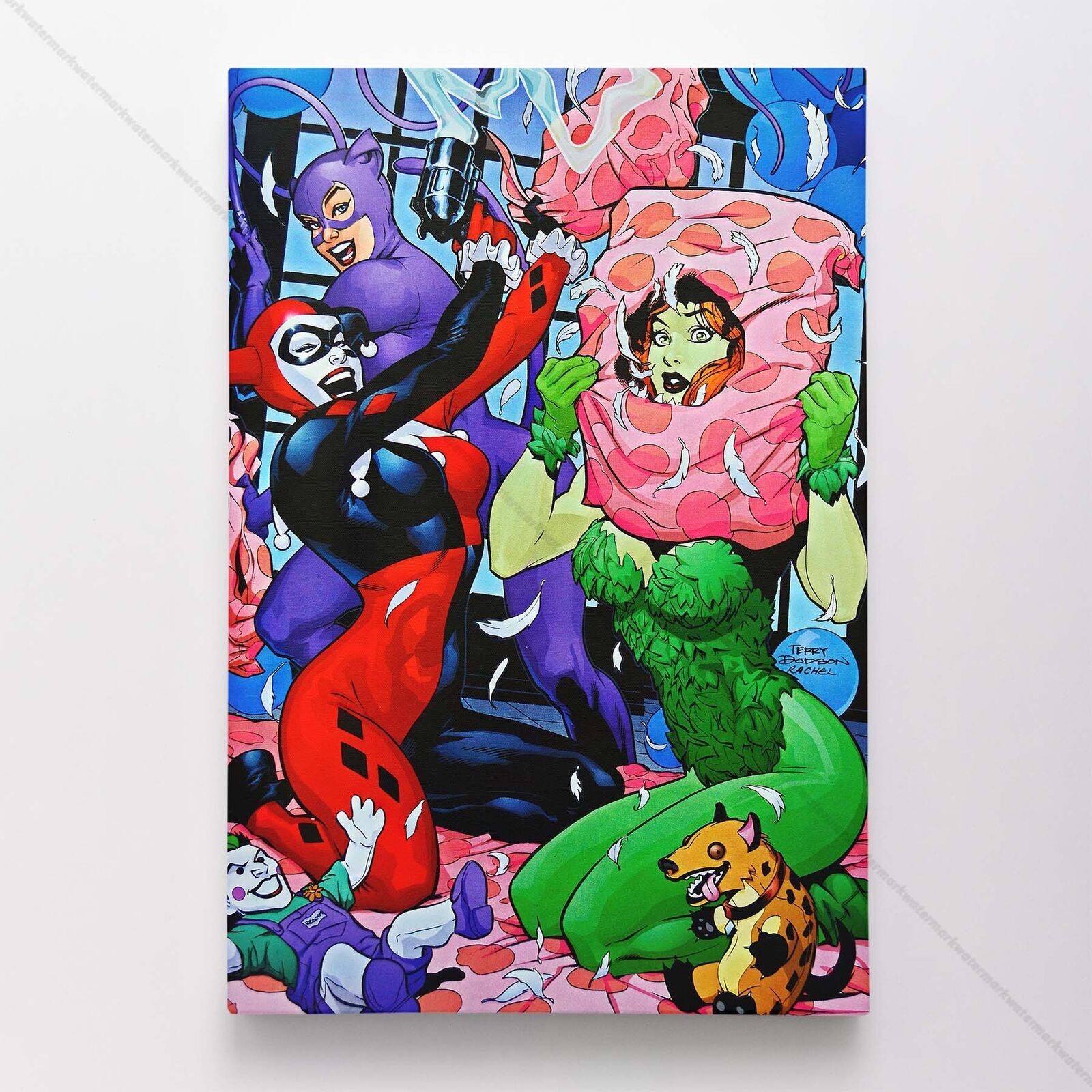 Harley Quinn Poster Canvas Superhero DC Comic Book Comics Wall Art Print #3212