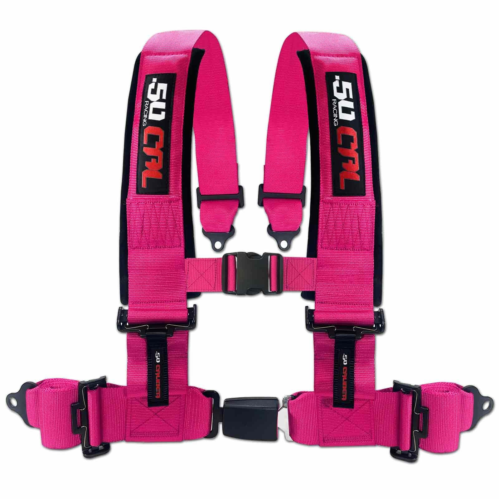 4 Point 2 Inch 3 Inch Racing Harness SxS Off Road Push Button Buckle Seat Belt