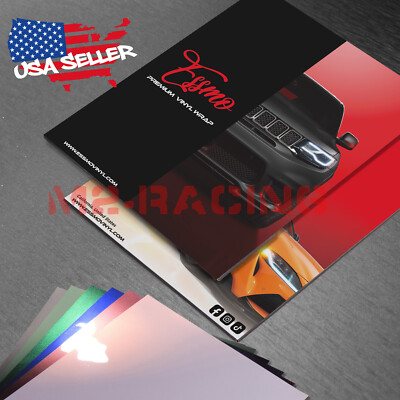 ESSMO Brochure Sample Swatch Gloss Metallic PET Car Wrap Vinyl Wrapping Film DIY