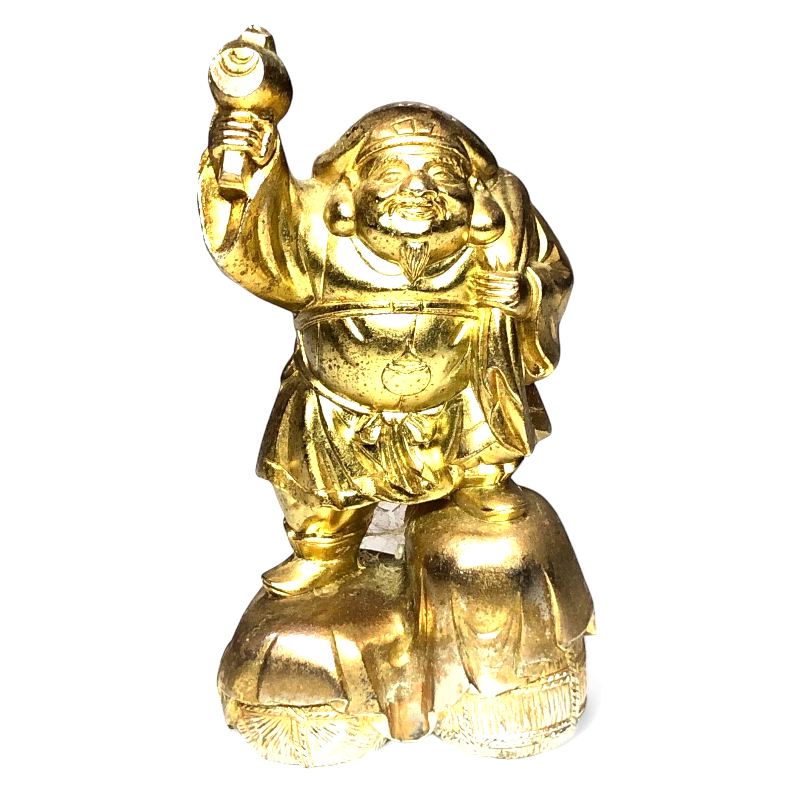 Japanese Daikoku-Sama God Gold 24KGP Buddha Statue Lucky Japanese Daikoku-Sama God Gold 24KGP Buddha Statue Lucky