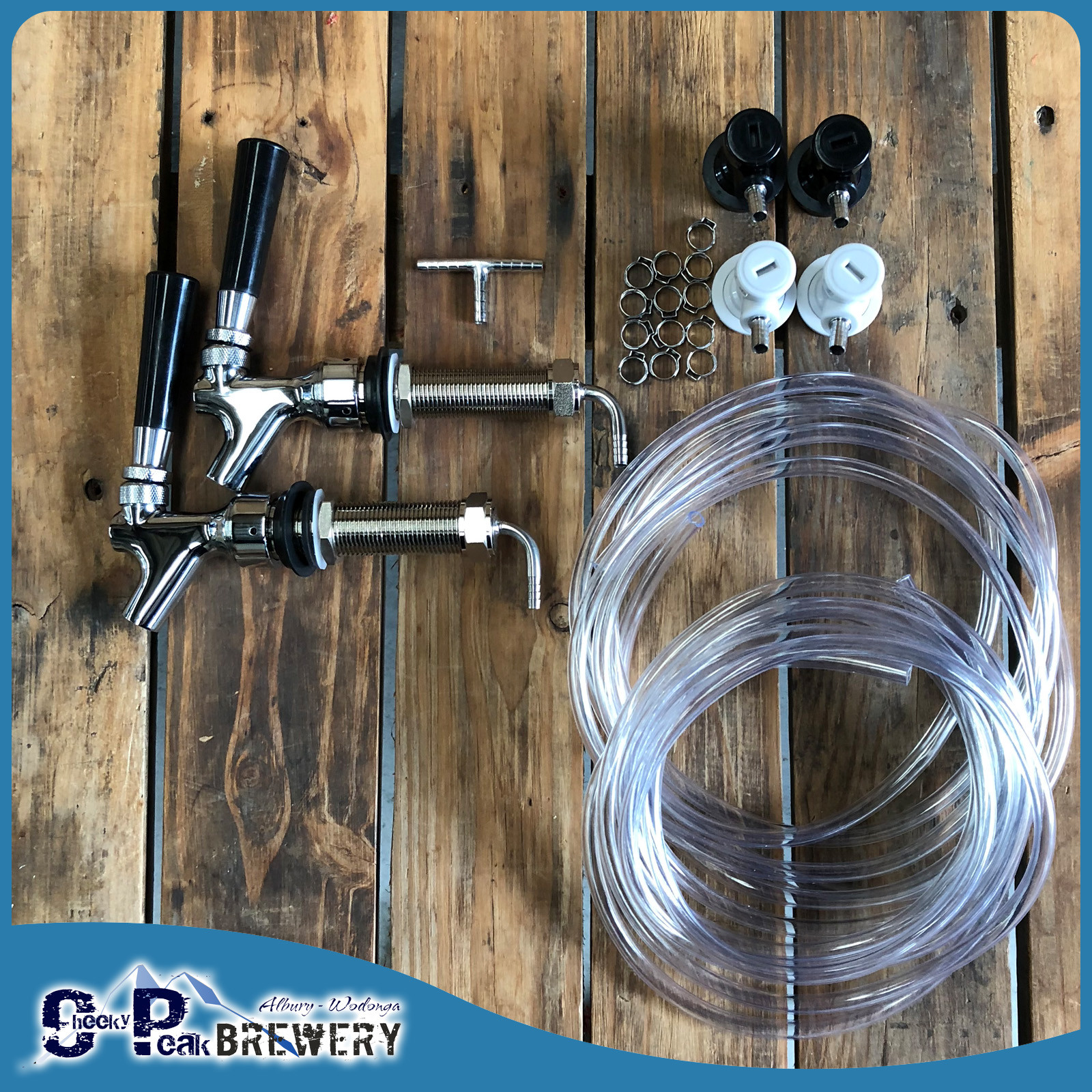 Beer Tap, 304SS Split, Line, Draft Beer System for 2 X Ball Lock