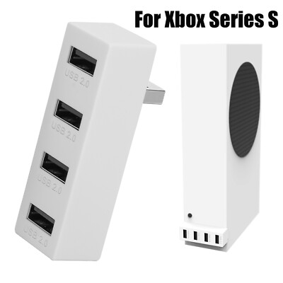 4 Port USB 2.0 Hub Fit for Xbox Series X/S High-Speed USB Hub Splitter Expansion