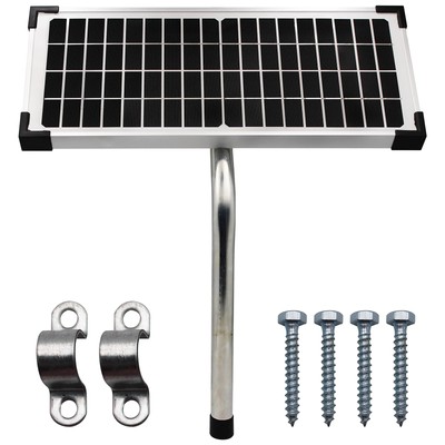 FM123 10 Watt Solar Panel Kit, Compatible with Mighty Mule Automatic Gate Ope...
