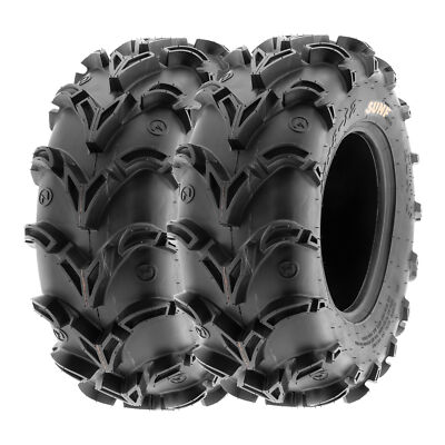 【2】SunF 25x11-10 ATV UTV Tires 25x11x10 Tubeless 6 Ply for 10 Rims - A050