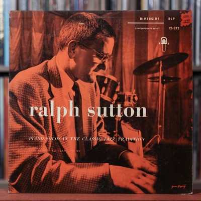 Ralph Sutton - Piano Solos In The Classic Jazz Tradition - 1956 Riverside, VG+/V
