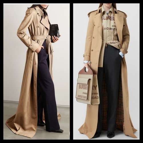 ジャケット・アウター BURBERRY Maxi length long coat NWT BURBERRY KENSINGTON Mid Length Trench Coat /Leather