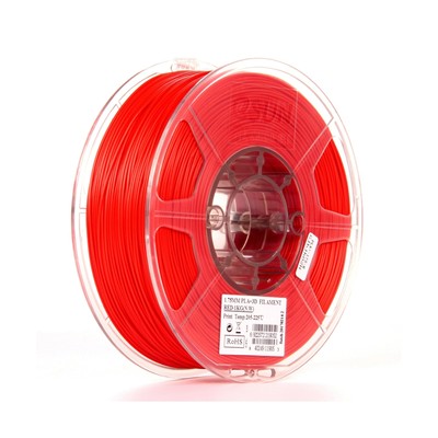 eSUN 1.75mm Red PLA PRO (PLA+) 3D Printer Filament 1KG Spool (2.2lbs), Red, (...