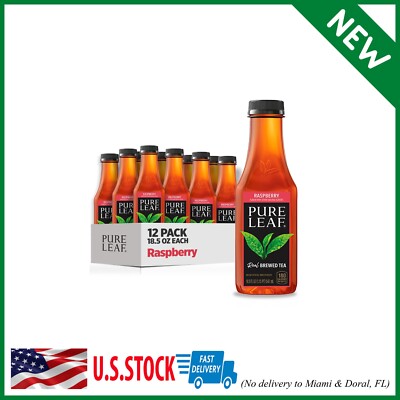 Pure Leaf Iced Tea, Raspberry 18.5 Fl Oz (Pack of 12)