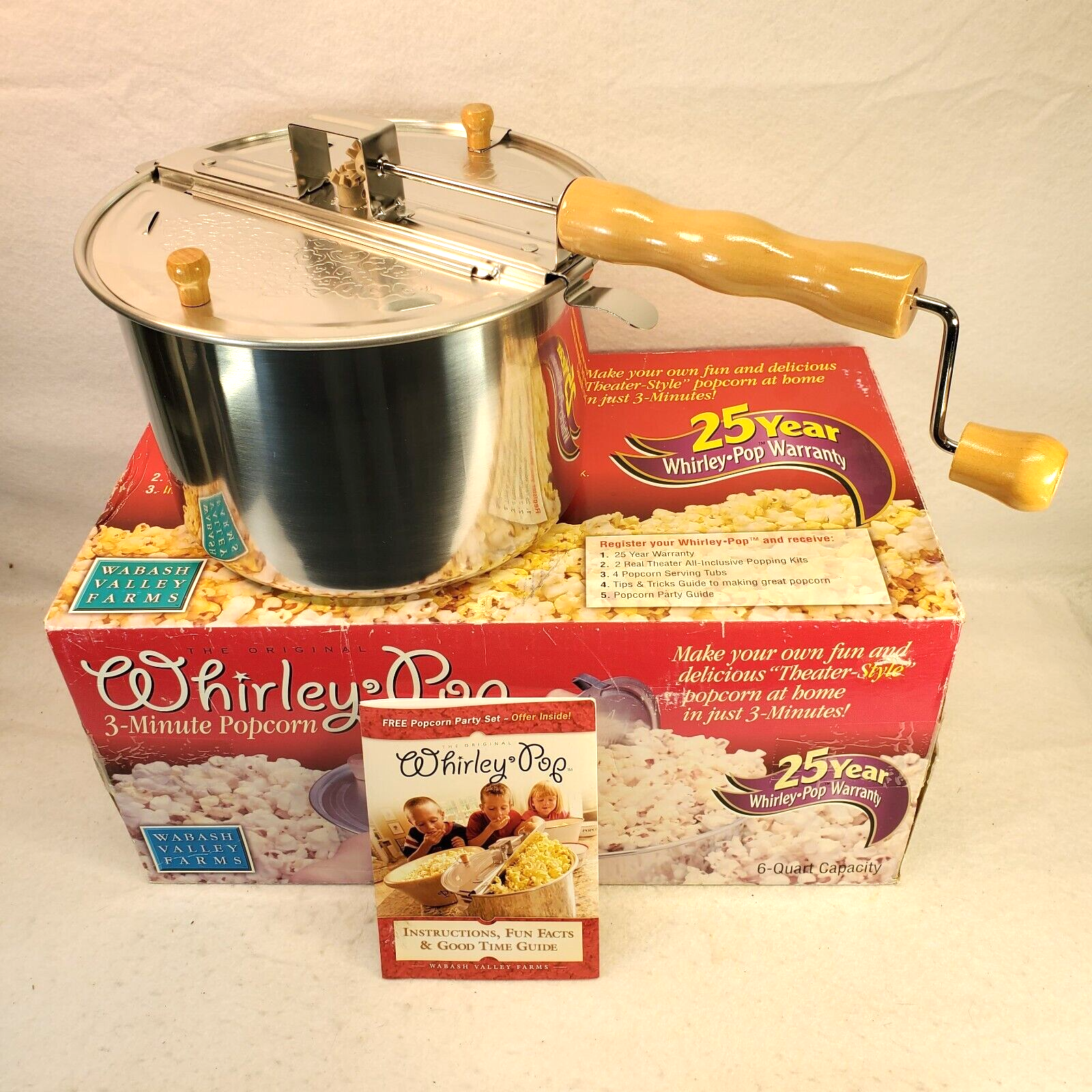 WABASH VALLEY FARMS THE ORIGINAL WHIRLEY POP 3 MINUTE POPCOR