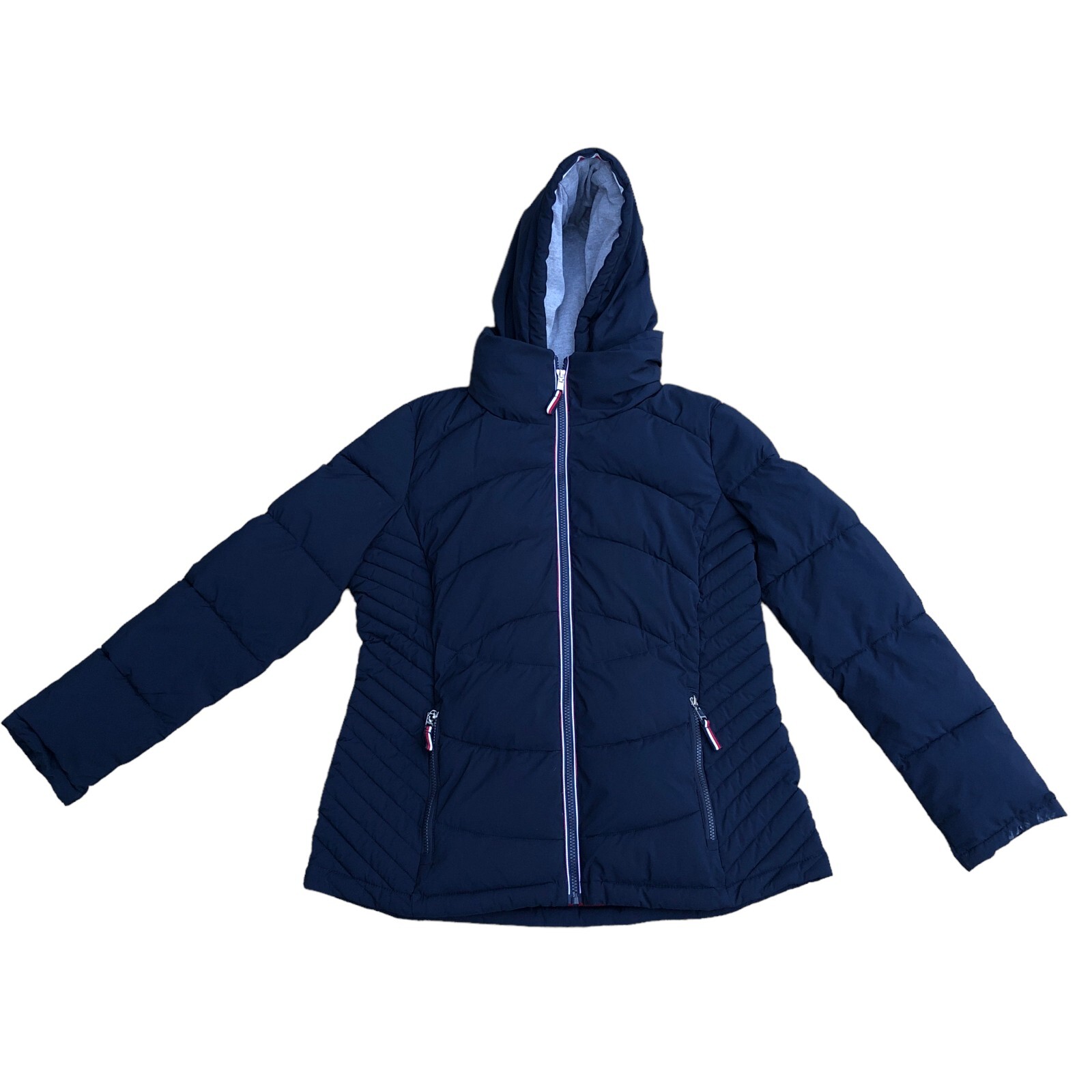  THFLEX ダウンジャケット L TOMMY HILFIGER TH FLEX Winter Puffer Jacket Womens LG Hoodie