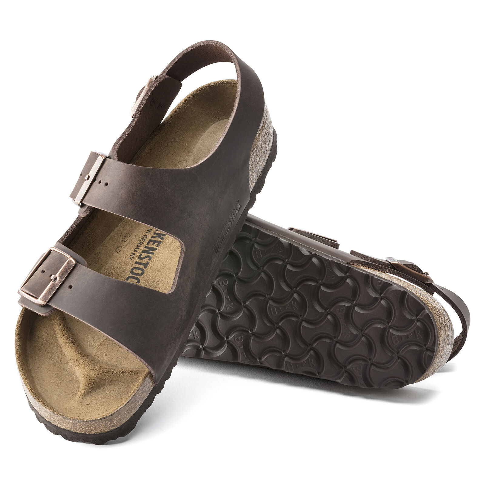 [34871] Сандалии Birkenstock Milano Habana из промасленной кожи *НОВИНКА*