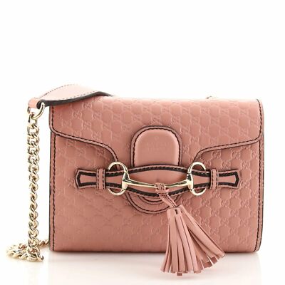 NWT Gucci Micro guccissima Leather Mini Emily Crossbody Bag 449636