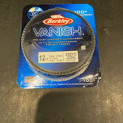 Berkley Vanish 100% Fluorocarbon 12lb  250YD Clear