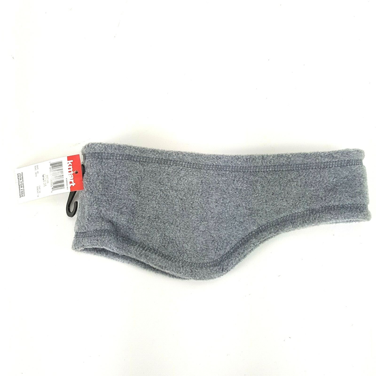 Solid Soft Gray Fleece Headband Earmuff Womens One Size Athletech NWT