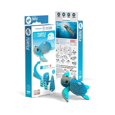 Turtle 3D Figurine Kit - 3.03in. L x 3.15in. W x 0.98in. H (sl105619)
