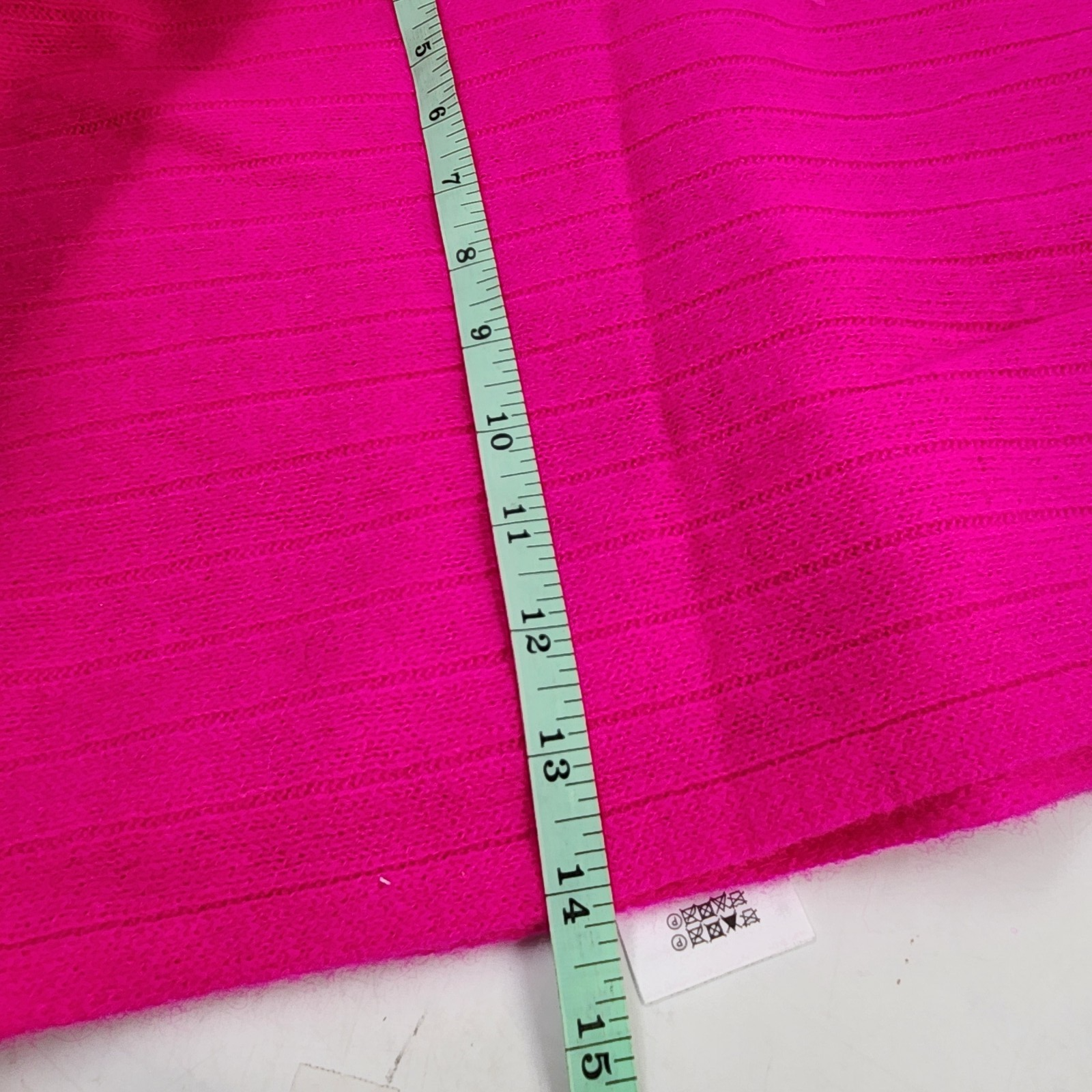 Charter Club Ribbed Cashmere Scarf Women's One Size Fierce Pink Solid - Picture 9 of 15