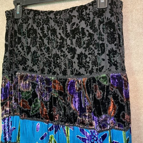 新作通販サイト チコのスカート2 30wの絹ボヘミアン多色パッチワークは カラフルなビロードを押しつぶしました 値下げ Viladicasa Com Br