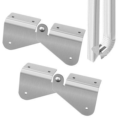 2 Pcs Gutter Extension Hinge Downspout Flip-Up Hinge Easy DIY Installn