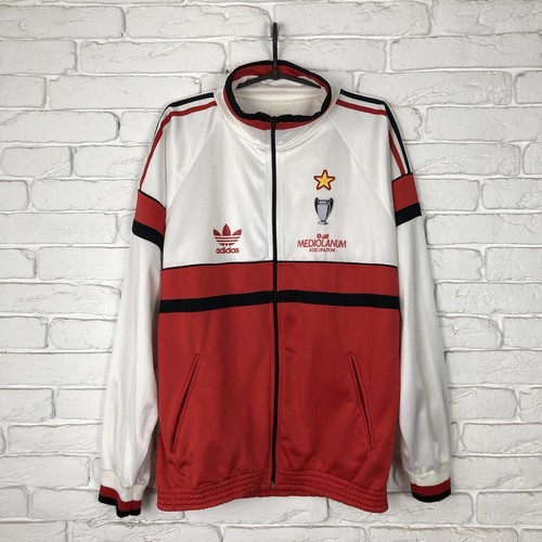 vintage AC MILAN away track jacket XL 白 Ac Milan White Jacket | Grailed