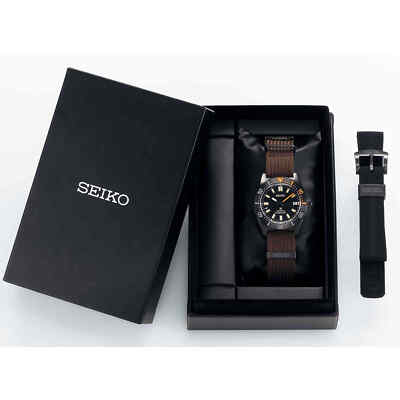 Pre-owned Seiko Prospex Spb253j1 Black Series Limited Edition 1965 Reissue Automatic Watch