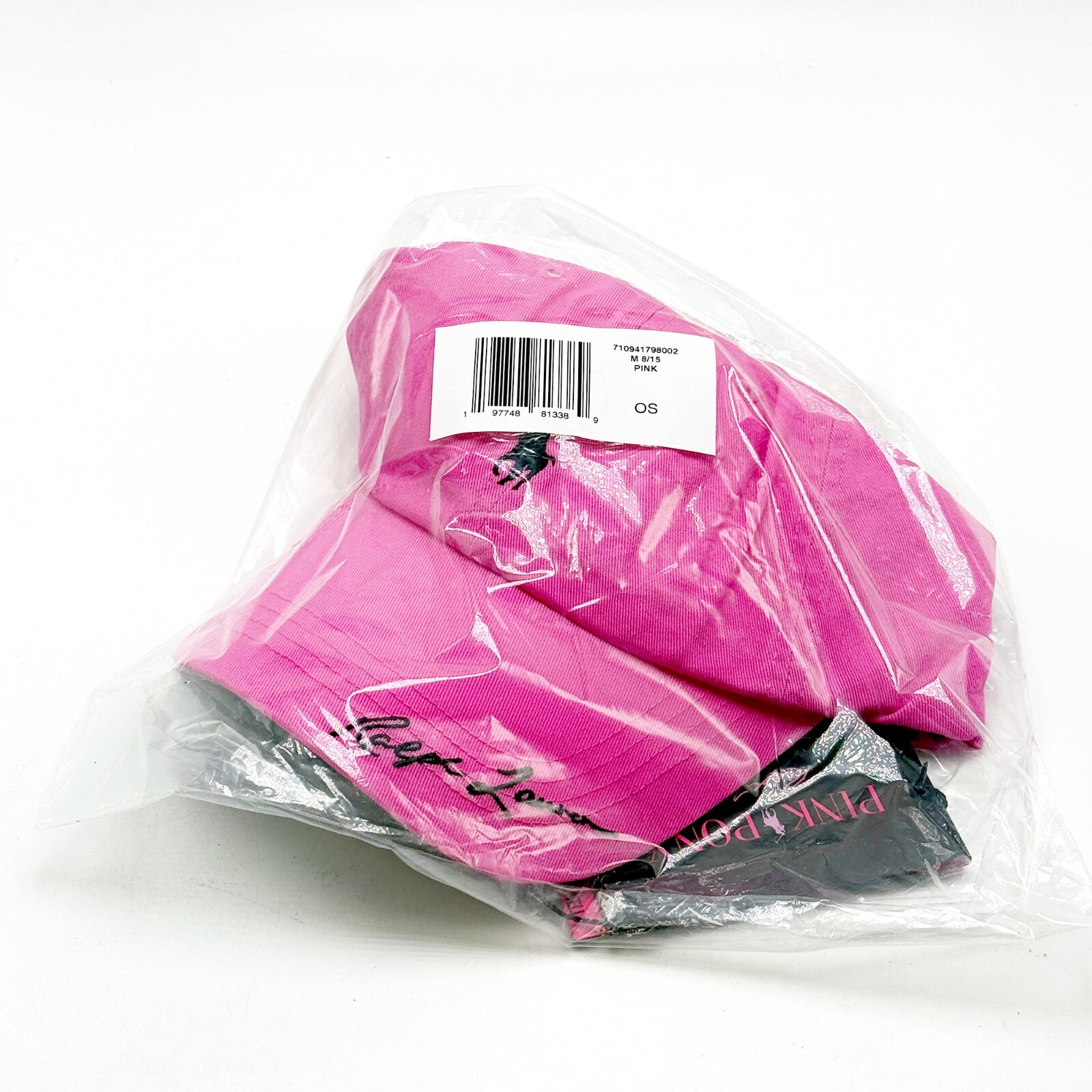 NEW* Unisex Polo Ralph Lauren Pink Pony Twill Ball Cap PINK