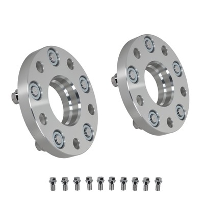 2x Entretoises 25mm for Porsche 911/Cayman/Panamera 5x130 Alésage Centré M14x1.5