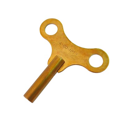 Brass Replacement Clock Key For Key Wind Clocks Size 7 / 4.0 mm  - Clock Parts