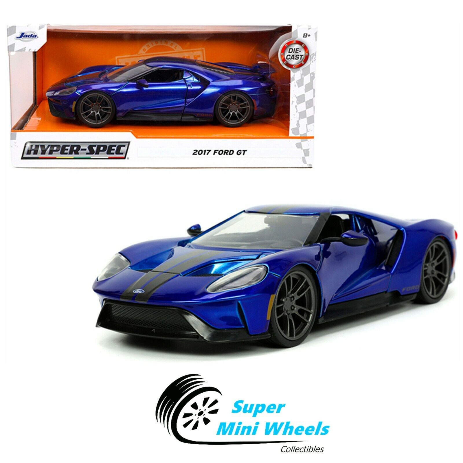 Amazon.com: Jada Toys Big Time Muscle 1:24 2017 Ford GT Die